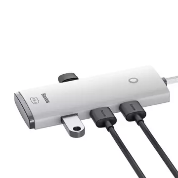 Baseus Lite Series USB 4-in-1 hub for 4x USB 3.0 1m (white)