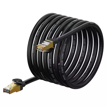 Baseus Speed ​​Seven network cable RJ45 10Gbps 8m black (WKJS010601)