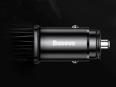 Baseus Square PPS QC 4.0 / PD 3.0 5A 30W Black Car Charger