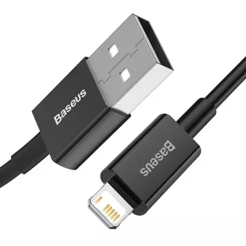 Baseus Superior USB - Lightning cable 2.4 A 1 m black (CALYS-A01)