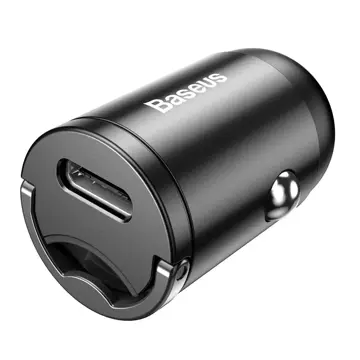 Baseus Tiny Star PPS mini smart car charger USB Type C 30W Quick Charge 3.0 PD 3.0 gray (VCHX-B0G)