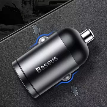 Baseus Tiny Star PPS mini smart car charger USB Type C 30W Quick Charge 3.0 PD 3.0 gray (VCHX-B0G)