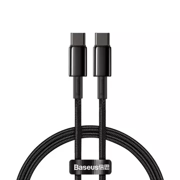 Baseus Tungsten Gold USB-C to USB-C cable, 100W, 2m (black)