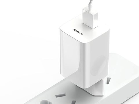 Baseus USB EU Quick Charge QC 3.0 24W White wall charger