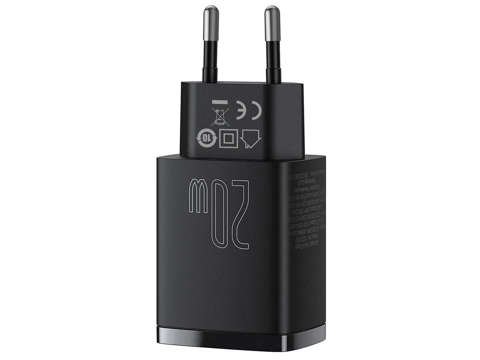 Baseus USB PD QC 3.0 20W Black wall charger