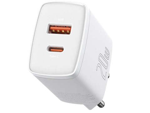 Baseus USB PD QC 3.0 20W White wall charger