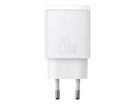 Baseus USB PD QC 3.0 20W White wall charger