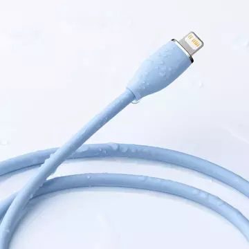 Baseus cable, cable USB Type C - Lightning 20W length 2 m Jelly Liquid Silica Gel - blue
