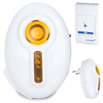 Battery-operated wireless doorbell Central up to 150m 32 melodies