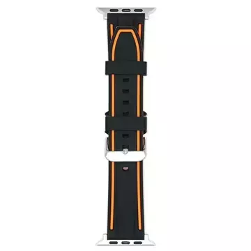 Beline Solid Silicone Smart Watch Strap for Apple Watch 42/44/45/49mm orange/black orange/black