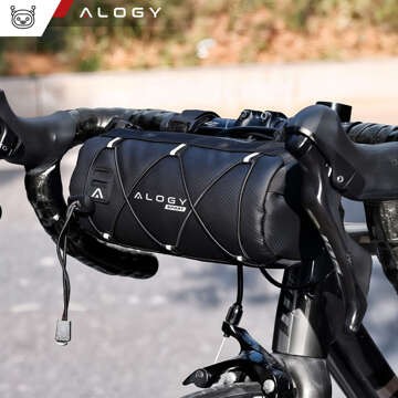 Bicycle bag pannier 2.5L bike holder handlebar frame bag case cover 23.6x10.5x10cm (S) Alogy Sport black