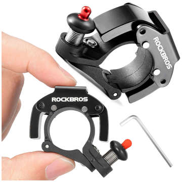 Bicycle bell for the bike universal RockBros Big Ring aluminum strong for the handlebar 100dB waterproof black