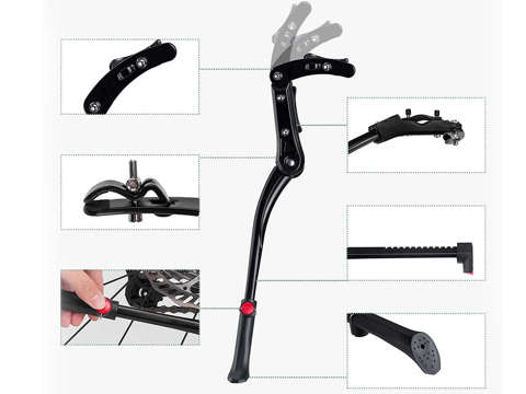 Bicycle foot kickstand RockBros JC1005BK Black bicycle stand