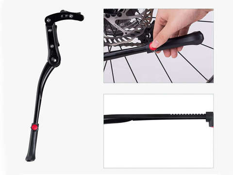 Bicycle foot kickstand RockBros JC1005BK Black bicycle stand