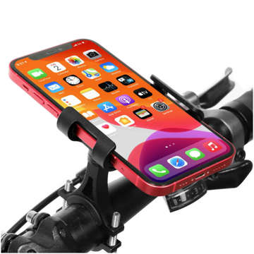 Bicycle holder Alogy Metal Bike Holder for the phone on the handlebar for a bike motor scooter Black