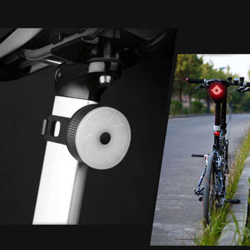 Bicycle lamp Bicycle light Rear red LED under the saddle Flashing lamp for bicycle rear