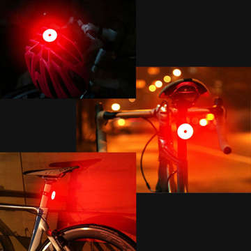 Bicycle lamp Bicycle light Rear red LED under the saddle Flashing lamp for bicycle rear