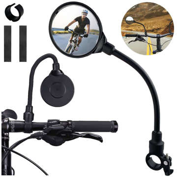 Bicycle mirror Rockbros FK-419 spherical convex adjustable 360 ​​black (1 pc.)