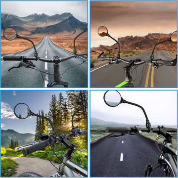 Bicycle mirror Rockbros FK-419 spherical convex adjustable 360 ​​black (1 pc.)