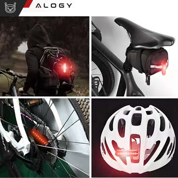 Bike Light Front Rear LED Front Rear Bike Light Lighting Waterproof IPX5 USB Bike Light Alogy