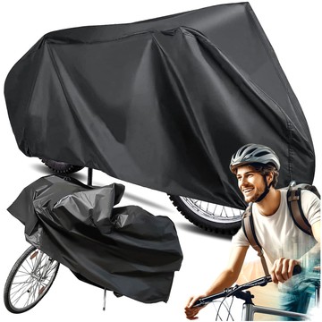 Bike/Scooter/Motorcycle Cover Tarpaulin Bike Case Protective Waterproof Winter/Summer with Case Alogy Black XL