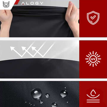 Bike/Scooter/Motorcycle Cover Tarpaulin Bike Case Protective Waterproof Winter/Summer with Case Alogy Black XL