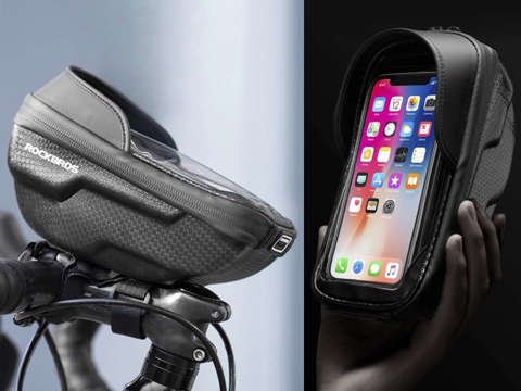 Bike bag bicycle pannier RockBros B70 phone holder Black