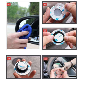 Blind spot car mirror wide angle blind spot Alogy Mirror 2pcs