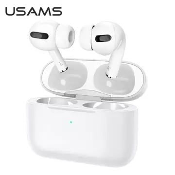 Bluetooth 5.0 Headphones USAMS TWS Emall Series wireless white/white BHUYM01 (US-YM001)