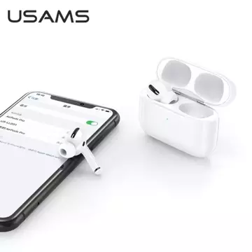 Bluetooth 5.0 Headphones USAMS TWS Emall Series wireless white/white BHUYM01 (US-YM001)