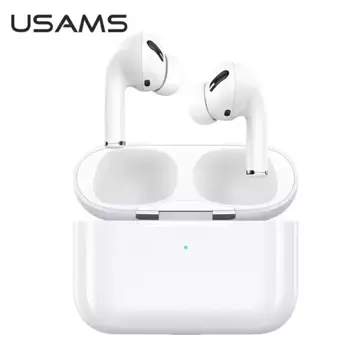 Bluetooth 5.0 Headphones USAMS TWS Emall Series wireless white/white BHUYM01 (US-YM001)