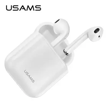 Bluetooth 5.0 Headphones USAMS TWS LU series wireless white/white BHULU01 (US-LU001)