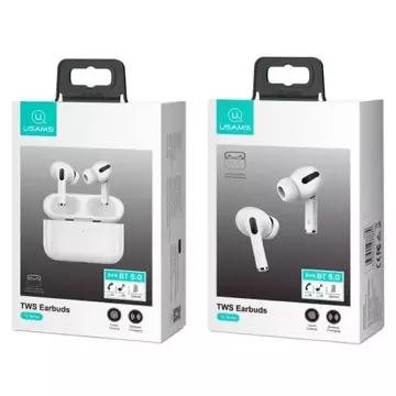 Bluetooth 5.0 headphones USAMS TWS YS series wireless white/white BHUYS01