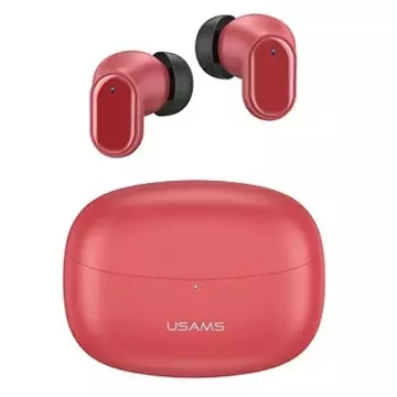 Bluetooth 5.1 headphones USAMS TWS BH series wireless red/red BHUBH03