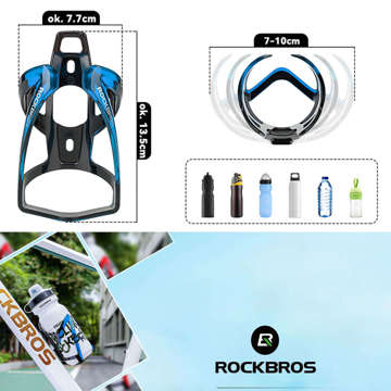 Bottle cage drink bottle water bike bottle holder RockBros Blue