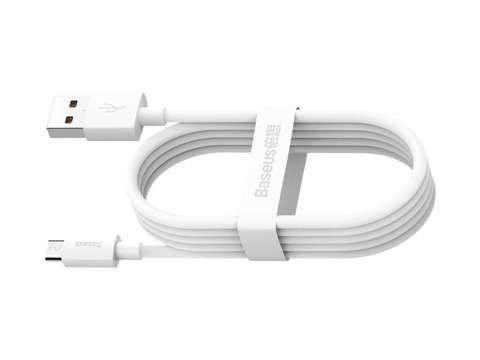 Cable 1.5m Baseus cable x2 USB - micro USB 2.1A White