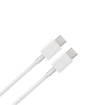 Cable USB-C - USB-C Type-C 3A Power Delivery PD QC cable 1M White 1pc