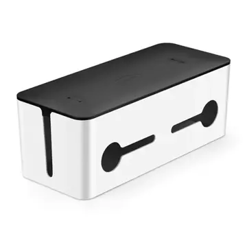 Cable organizer UGREEN box container for strips S 27.8x13x12.8cm black and white (LP110)