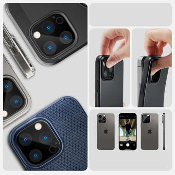 Camera cover spigen optik.tr camera protector 2-pack iphone 14 pro / 14 pro max black