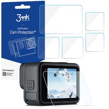 Camera glass and screens x5 3mk Hybrid Glass for GoPro Hero 9