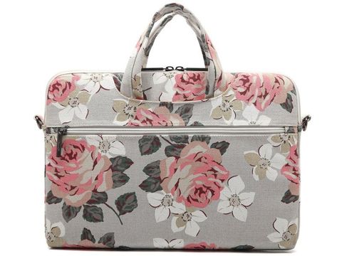 Canvaslife Briefcase bag for MacBook Pro/Air 13" laptop White Rose