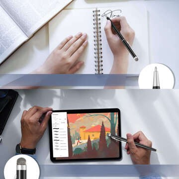 Capacitive stylus with pen