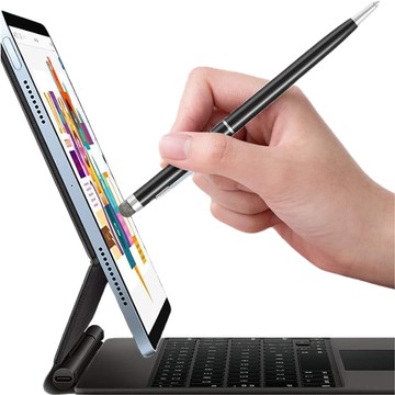 Capacitive stylus with pen