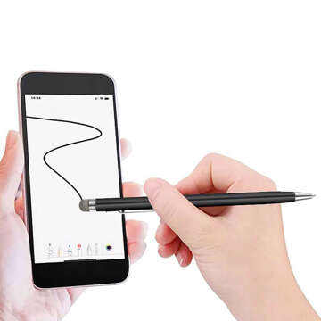 Capacitive stylus with pen