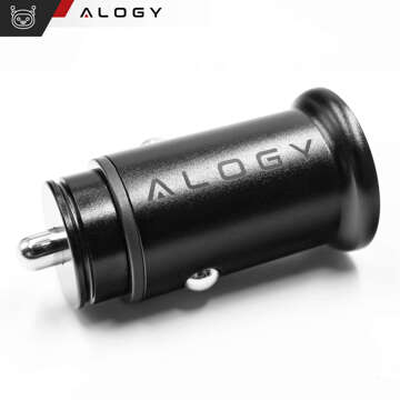 Car Charger 48W USB QC 3.0 18W USB-C C PD 30W Fast Powerful for Phone Alogy Car Matte Black Case