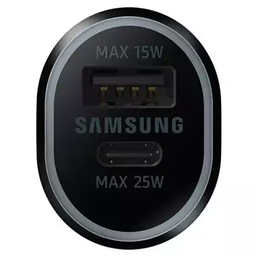 Car charger for Samsung EP-L4020NBEGEU USB-C/USB-A 40W Fast Charging black