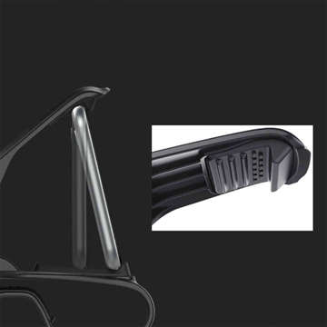 Car holder Universal crocodile phone clip for board Black