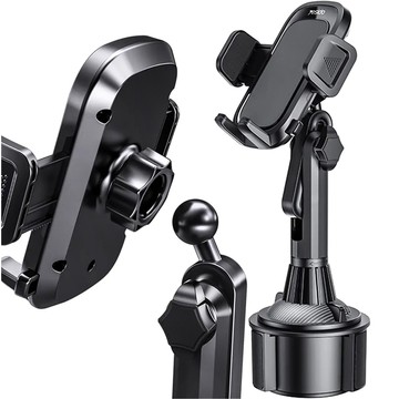 Car phone holder 360 rotating for the car in the place of the cup Cup Holder Yesido C195 Black