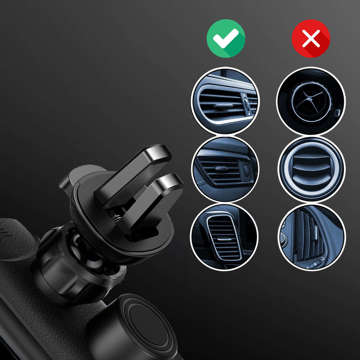 Car phone holder Qi charger 15W 4-7 inch X10 automatic for car on the windshield board checkered black