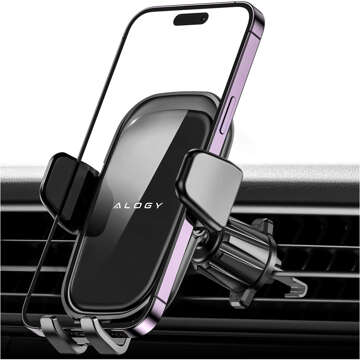 Car phone holder, window, grille, cockpit, dashboard, car, car, for 7" phone Alogy 3in1 Black